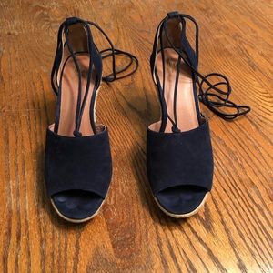 Cabi platform open toe shoes